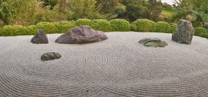 Zen garden in the Japanese Friendship Garden, Balboa Park, San Diego
